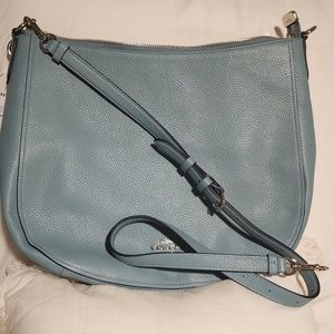 Coach Chelsea 32” Hobo Leather Bag Robin Egg Blue